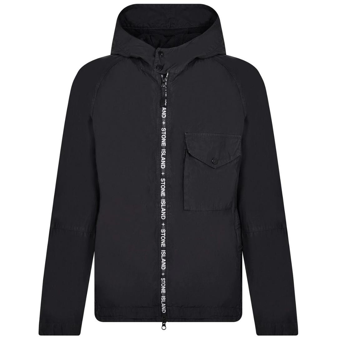 Stone Island Cupro Black Nylon Jacket - True Labels