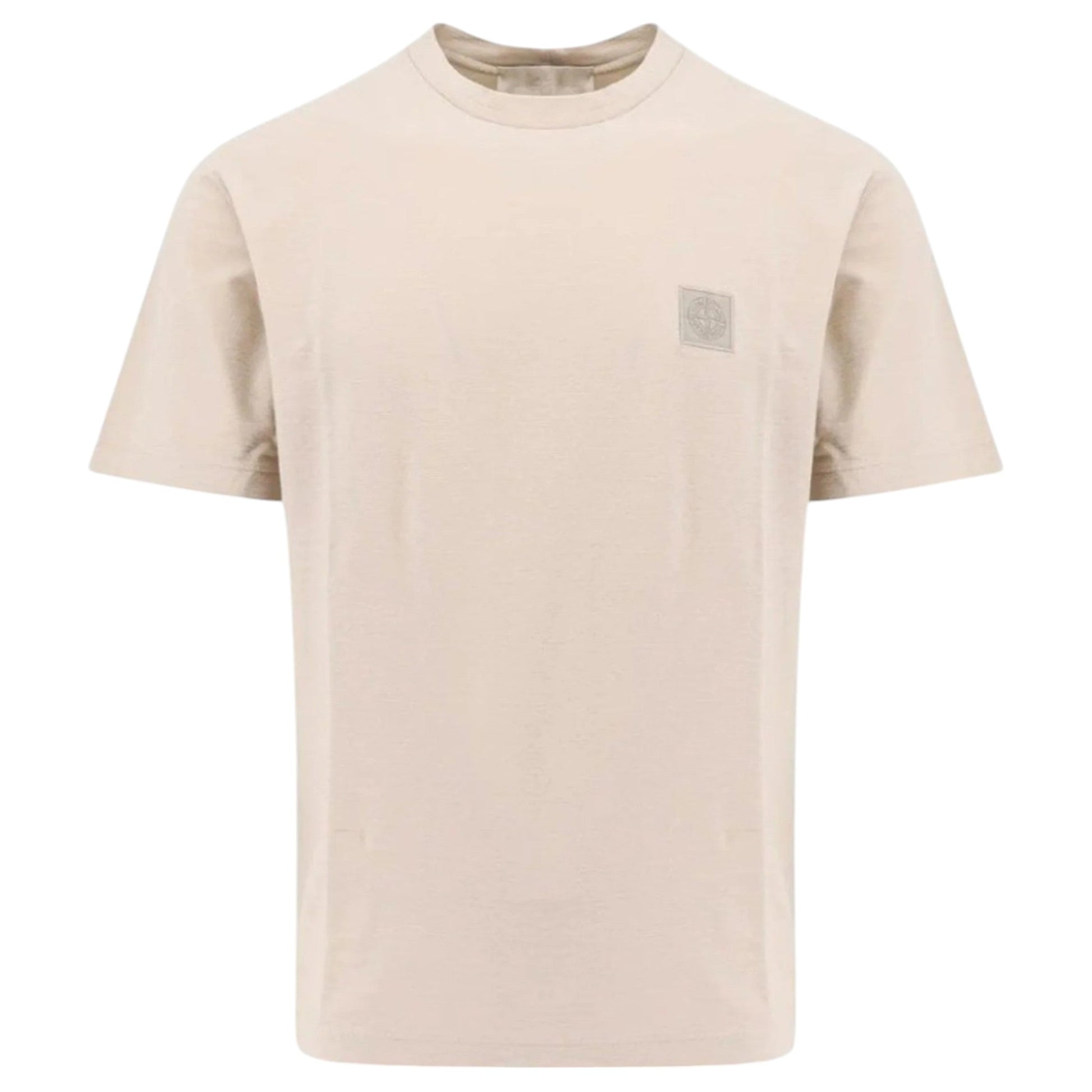 Stone Island Ghost Crewneck T-Shirt - Beige - True Labels