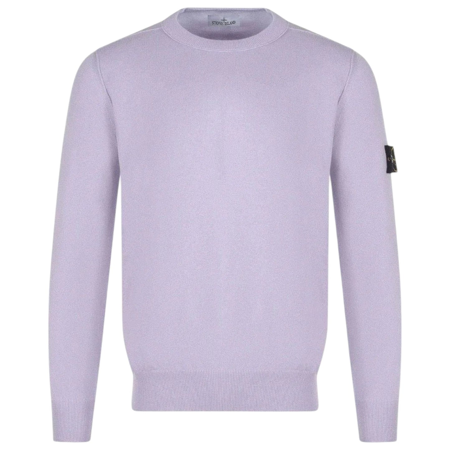 Stone Island Lilac Compass Patch Crewneck Sweatshirt - True Labels