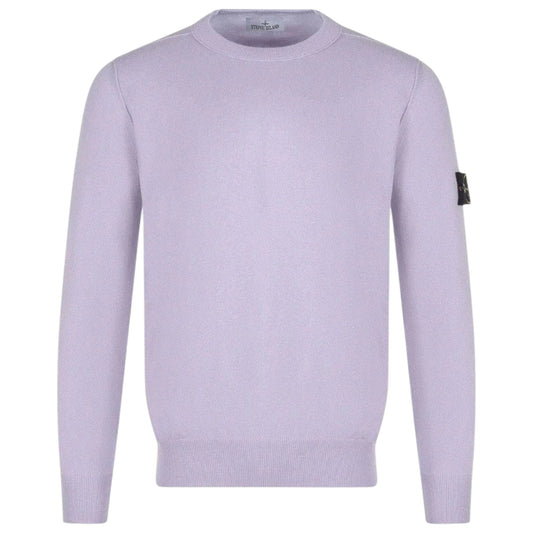 Stone Island Lilac Compass Patch Crewneck Sweatshirt - True Labels