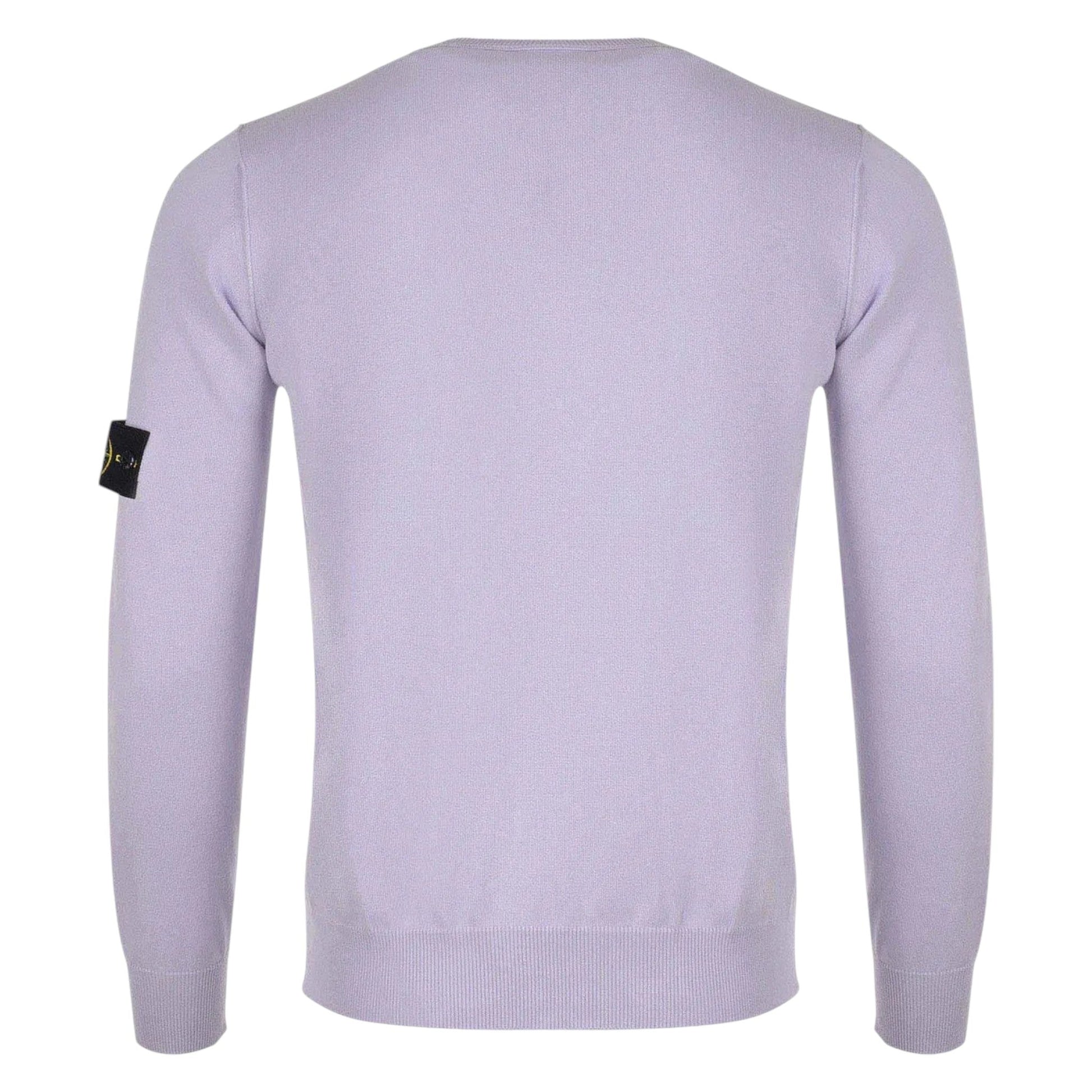 Stone Island Lilac Compass Patch Crewneck Sweatshirt - True Labels