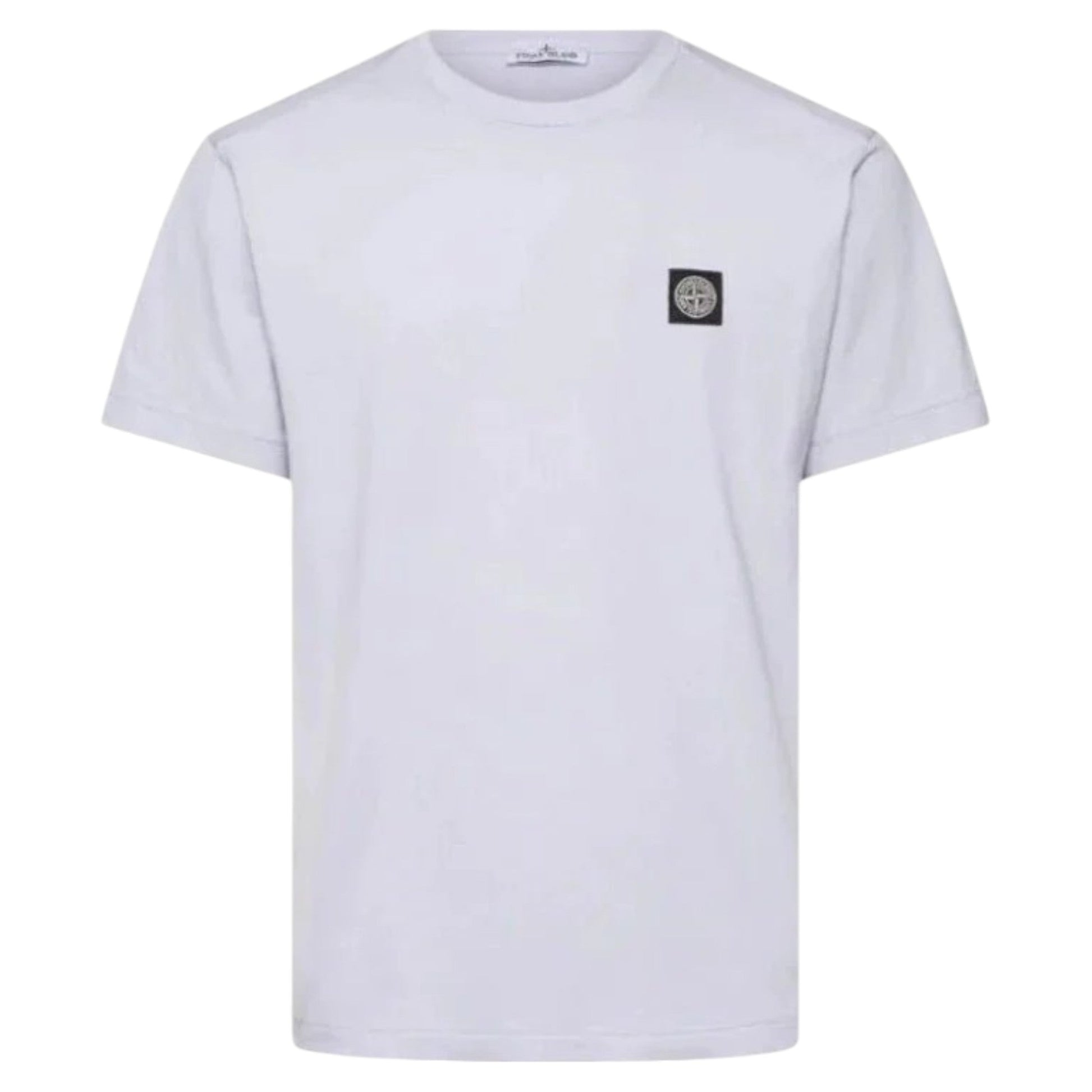 Stone Island Lilac Compass Patch Crewneck T-Shirt - True Labels