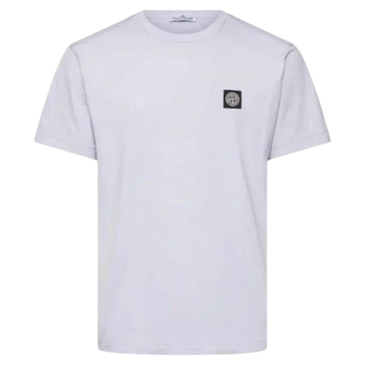 Stone Island Lilac Compass Patch Crewneck T-Shirt - True Labels