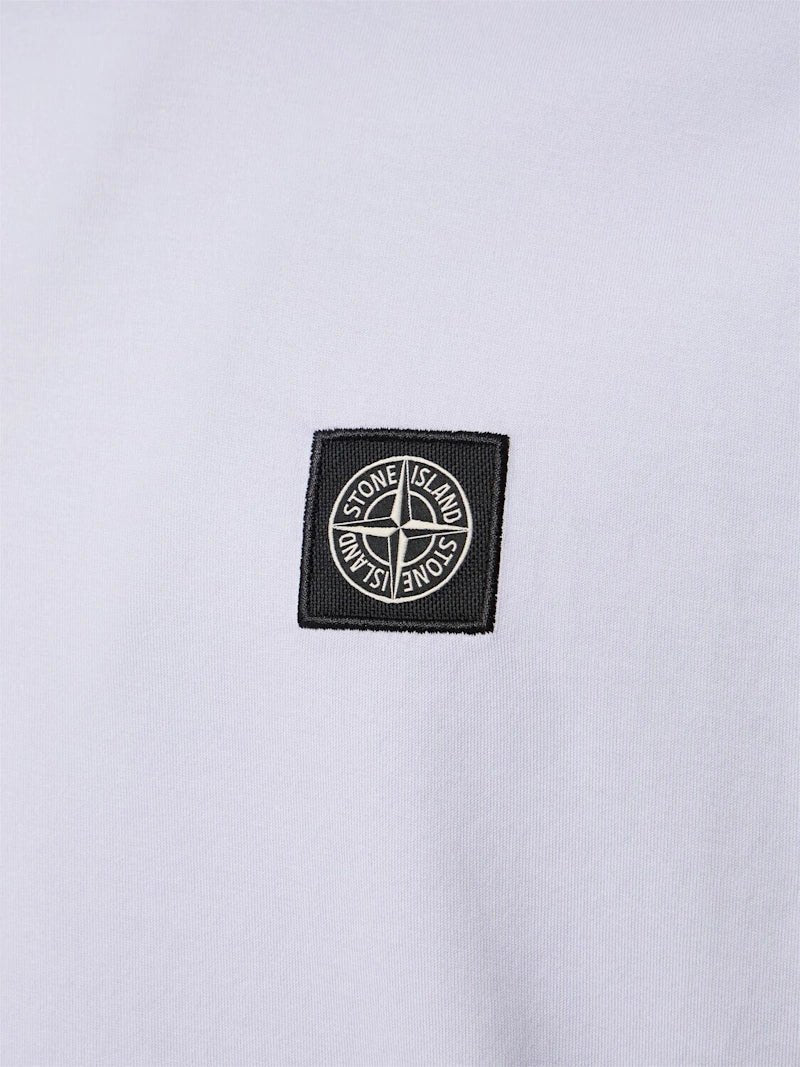 Stone Island Lilac Compass Patch Crewneck T-Shirt - True Labels