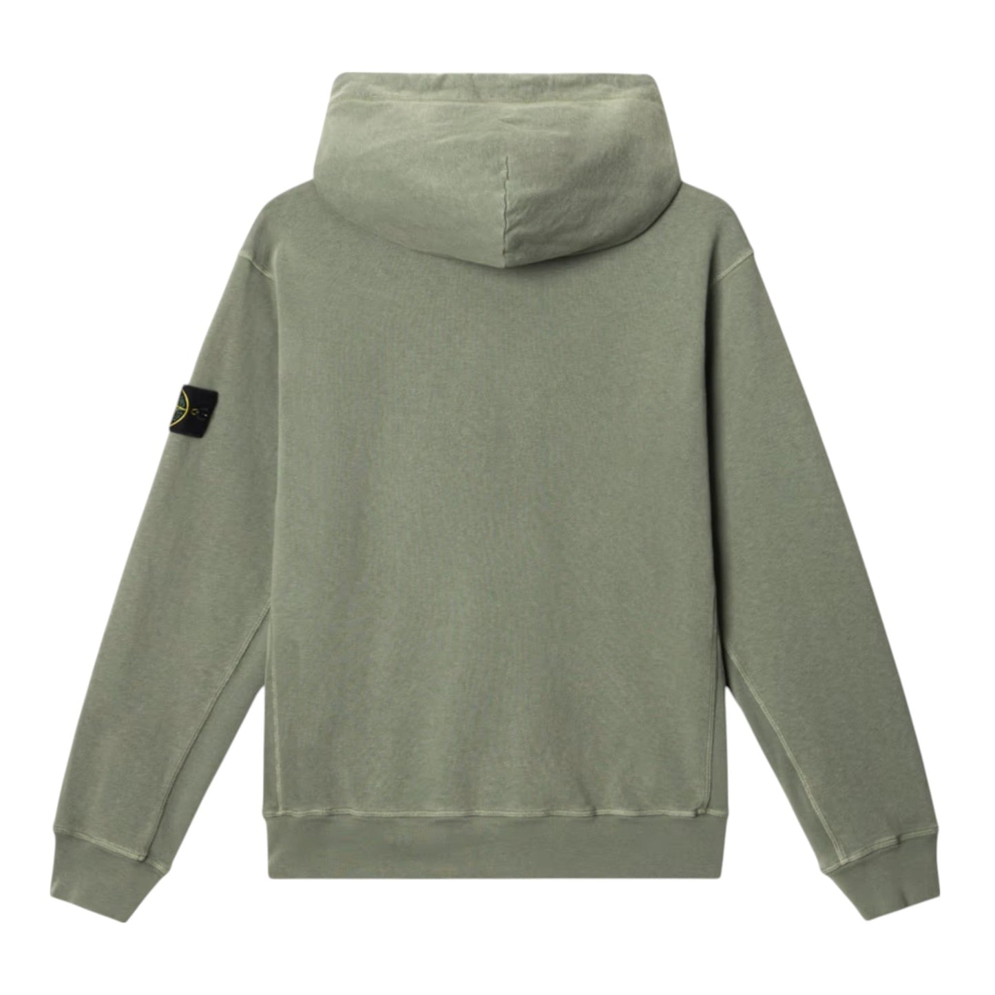 Stone Island Malfile Fleece 'Old' Effect Musk Green Hoodie - True Labels