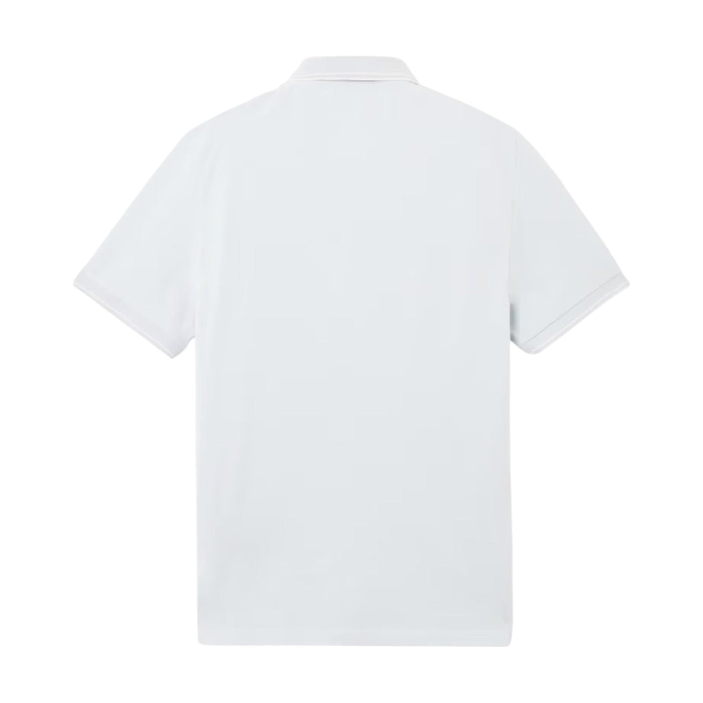 Stone Island Organic Cotton Elastane Pique Sky Blue Polo Shirt - True Labels