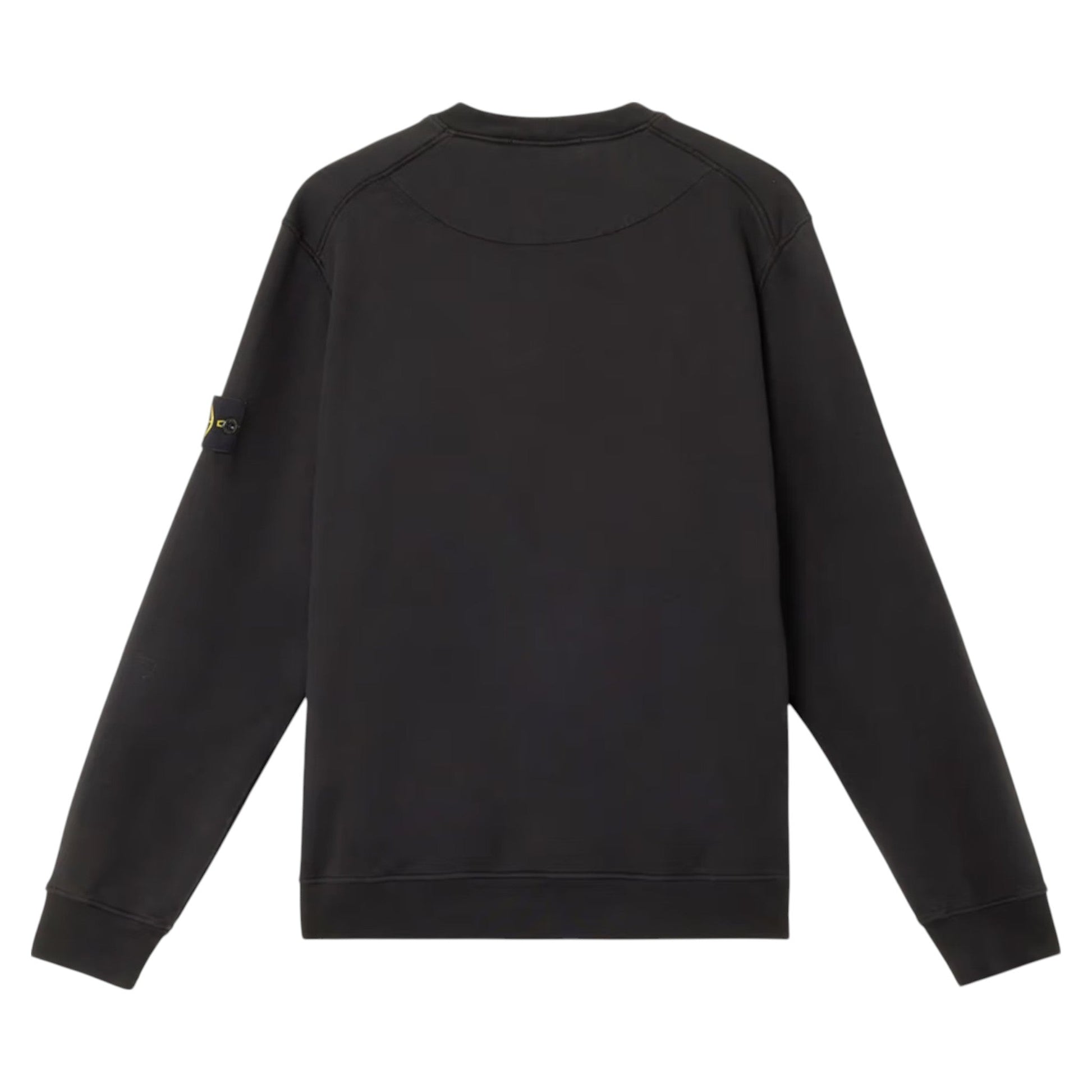 Stone Island Organic Cotton Fleece Black Sweatshirt - True Labels