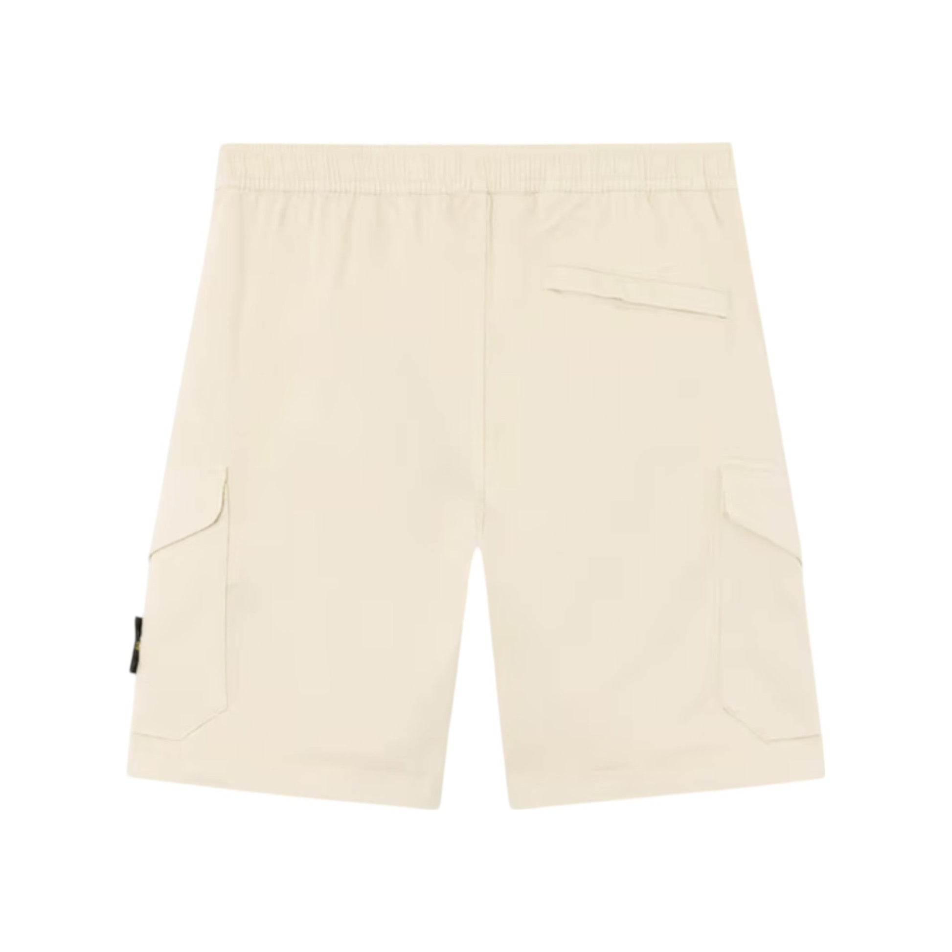 Stone Island Organic Stretch Cotton Satin Sand Shorts - True Labels