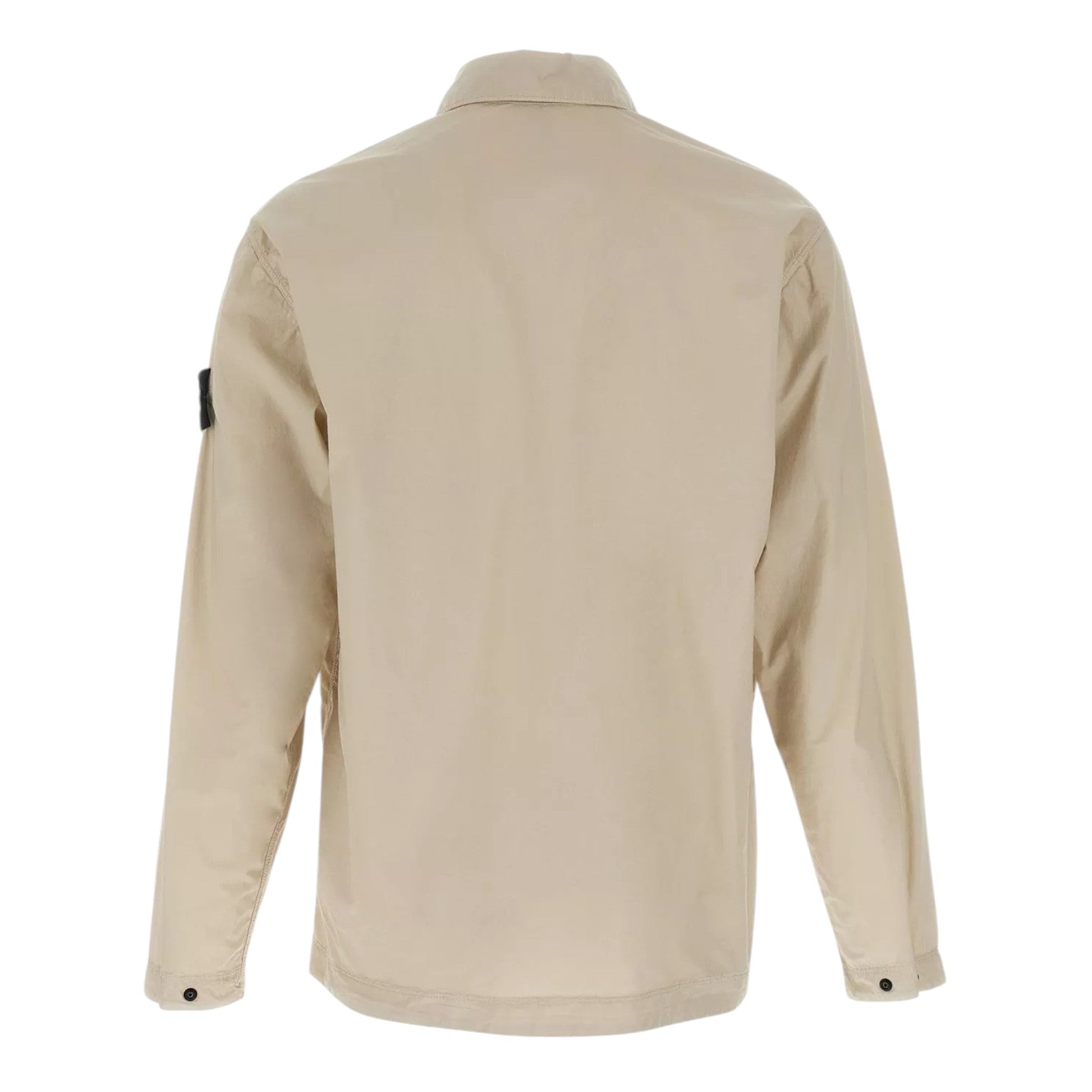 Stone Island Stretch Cotton Paracadute Beige Overshirt