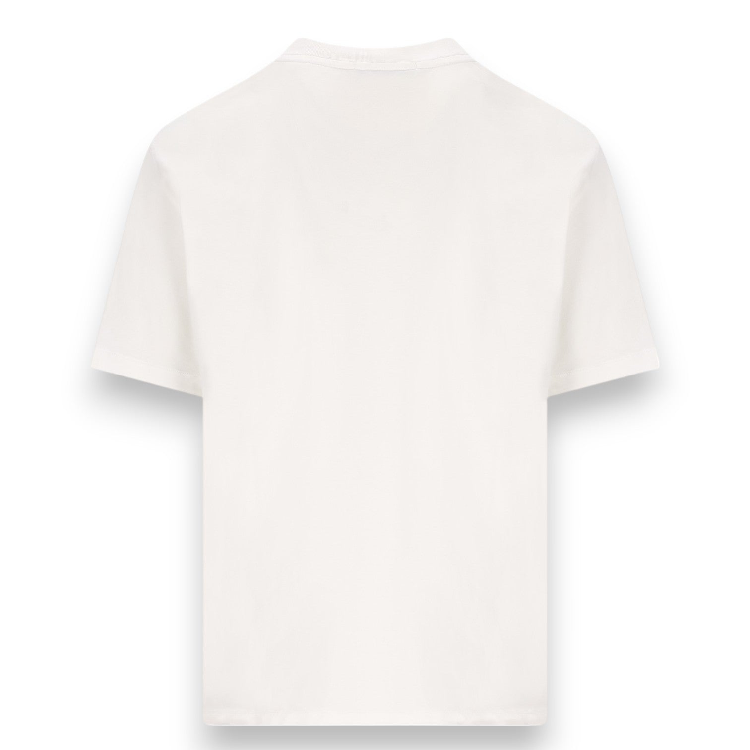 Stone Island, White Compass Patch Crewneck T-Shirt - True Labels