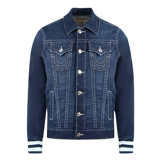 True Religion Mens My5H175Ts Jacket Blue - True Labels